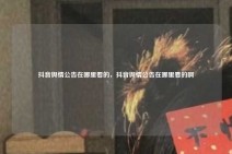 抖音舆情公告在哪里看的，抖音舆情公告在哪里看的啊