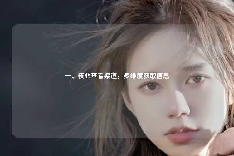 一、核心查看渠道,多维度获取信息