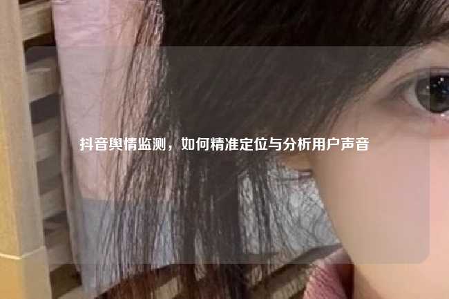 抖音舆情监测，如何精准定位与分析用户声音