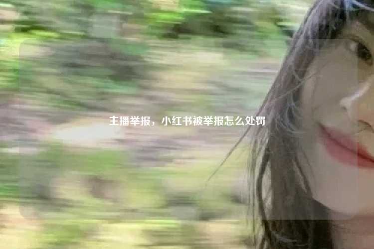 主播举报，小红书被举报怎么处罚