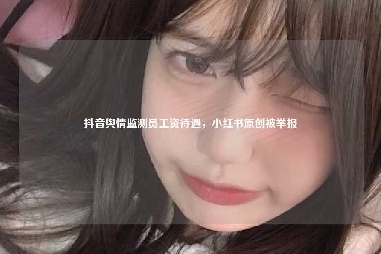 抖音舆情监测员工资待遇，小红书原创被举报